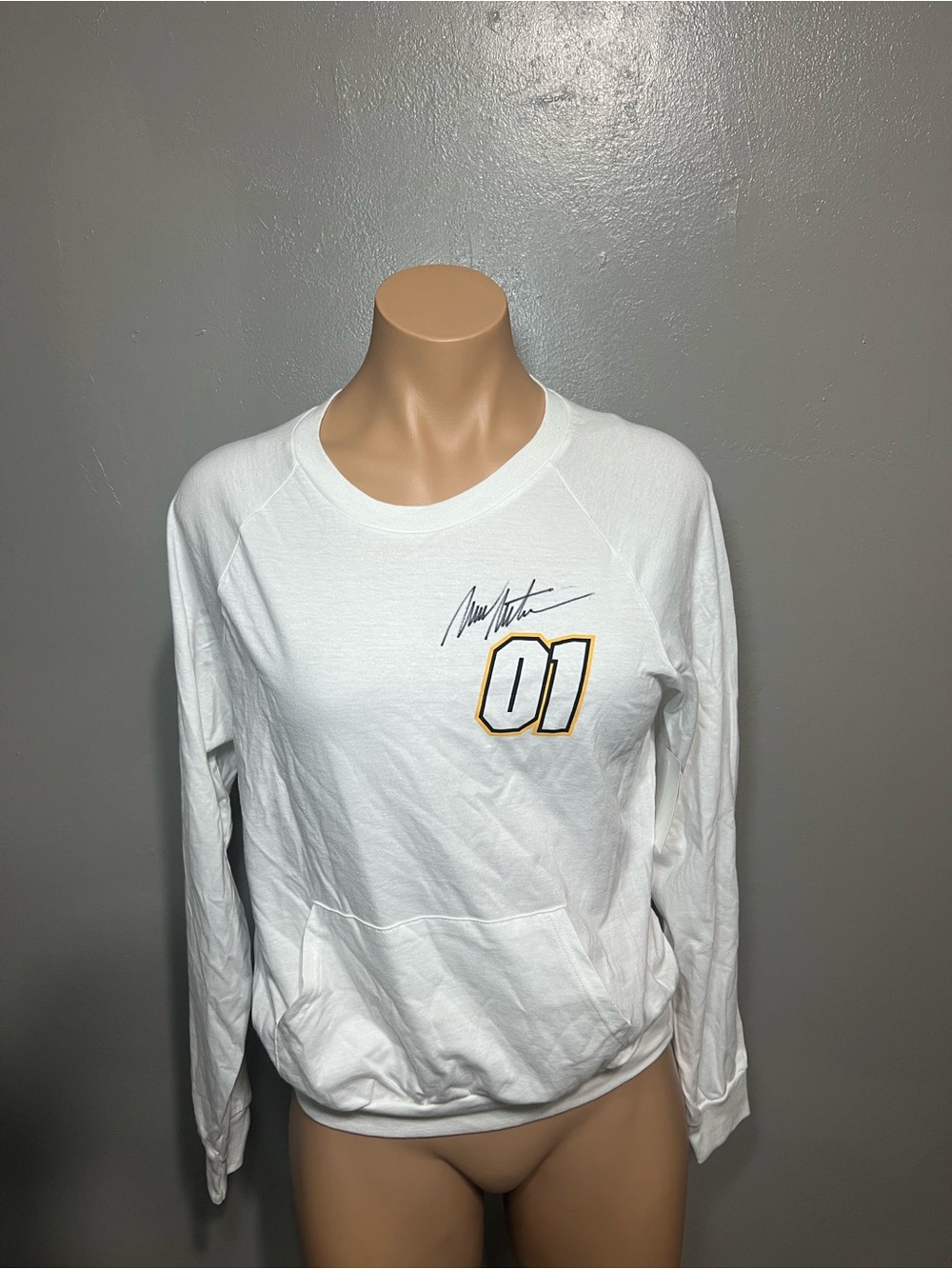 Track Couture NASCAR Mark Martin #01 Signature Long Sleeve Pullover Sweatshirt